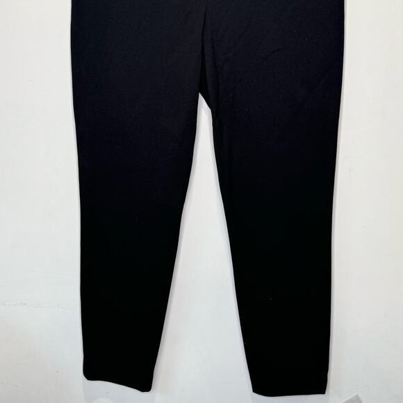 Theory Minimalist Career Classic Black Pants Cropped Ankle Black Sz 8 Stretch - Picture 3 of 11